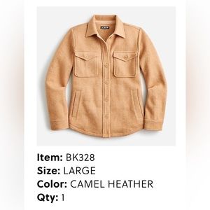 Womens large JCrew Wool Shirt-Jacket